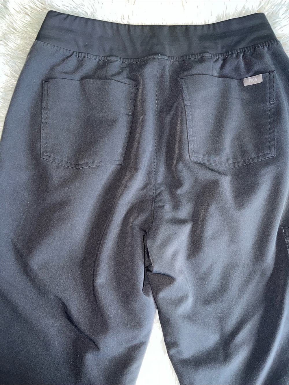 Figs Gray Joggers with Red Drawstring - Picture 7 of 7